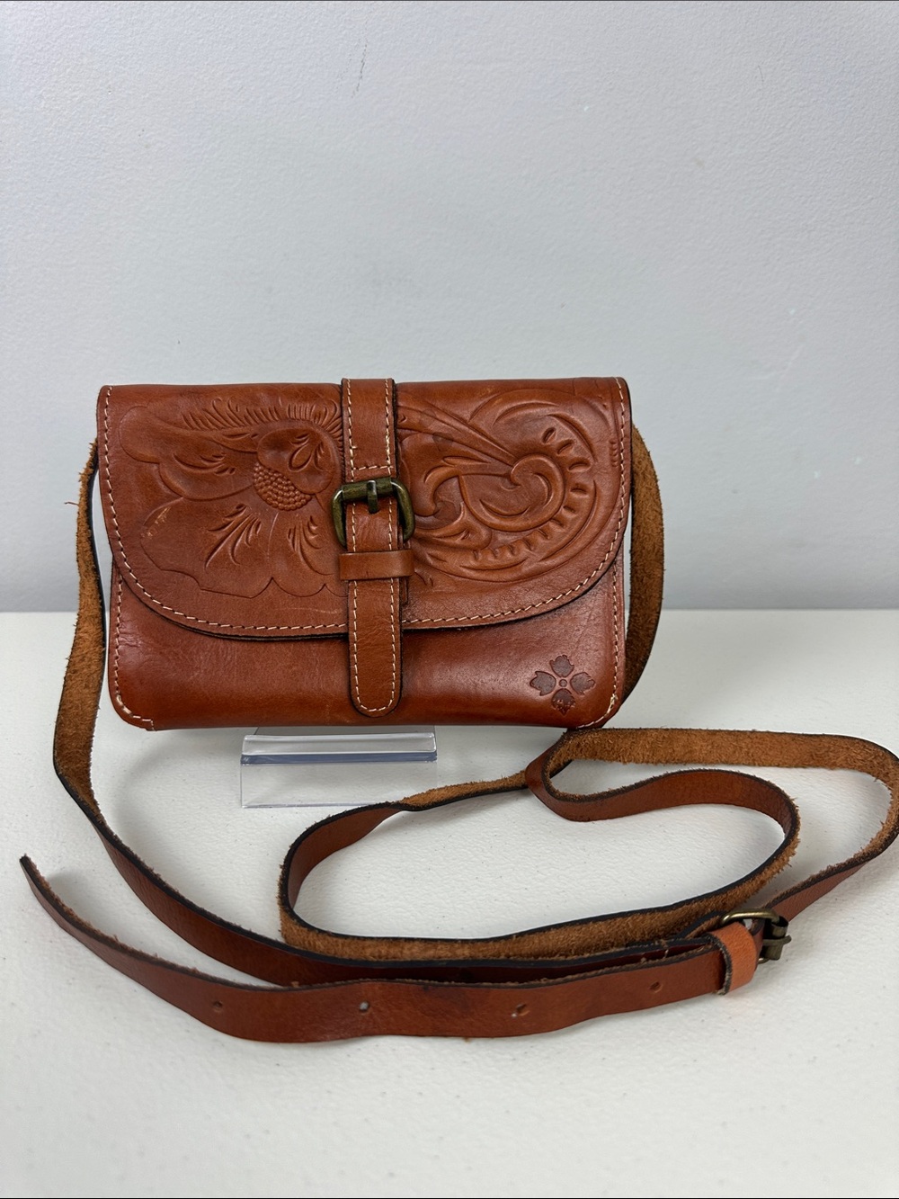 Patricia Nash Torri Embossed
Leather Crossbody Bag Brown